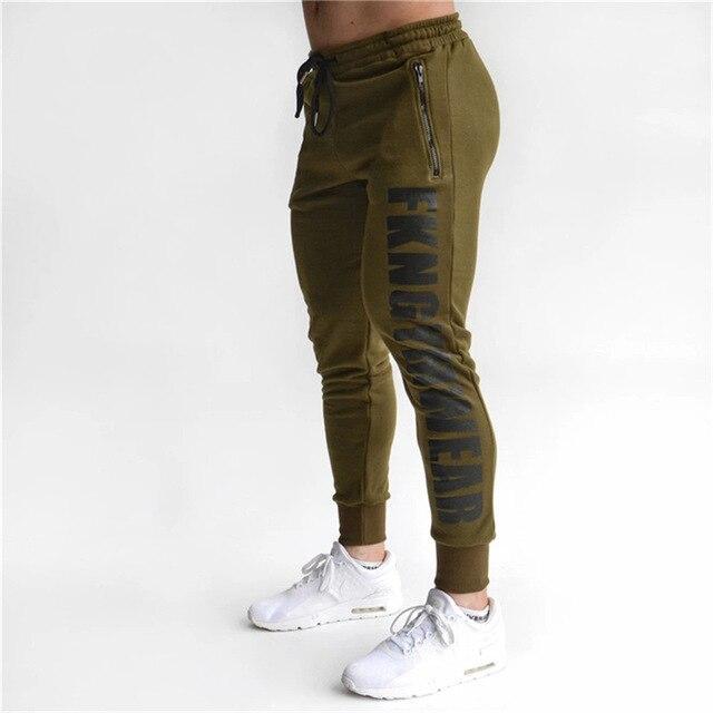 Men’s Slim-Fit Cotton Stretch Trousers – Casual & Athletic Style