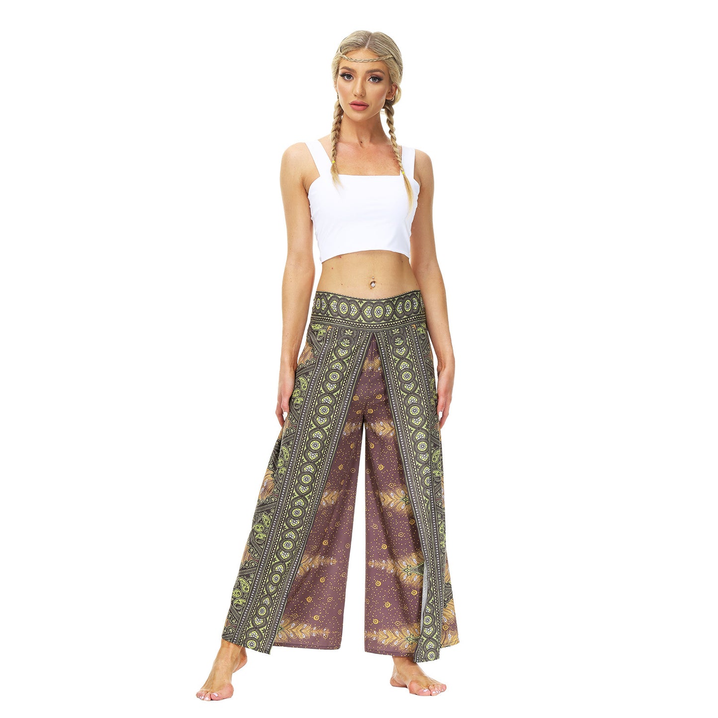 Yoga Pants Women's High Waist Wide Leg Pants
