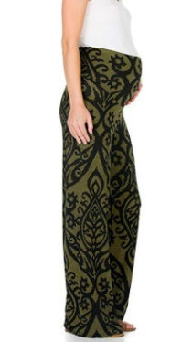 Maternity Wide-Leg Pants – Lightweight Comfort with Stretch Waist