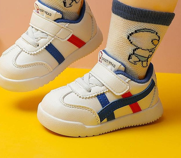 Trendy Velcro Baby Single Shoes Low-top Soft-soled Children's Toddler Shoes