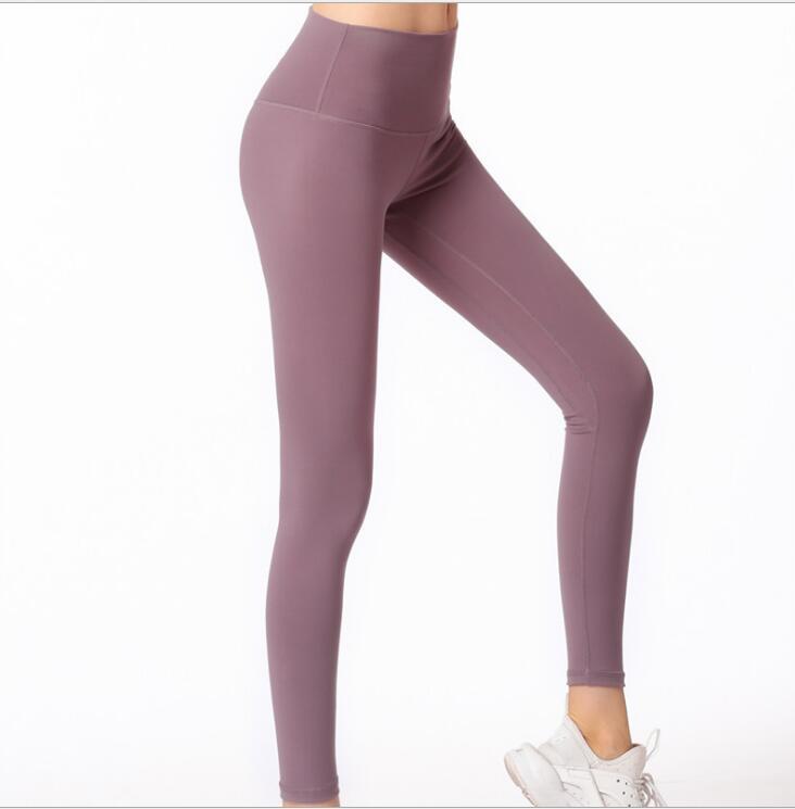 High waist tights sports pants women's running fitness pants quick-drying nine pants high elastic yoga pants