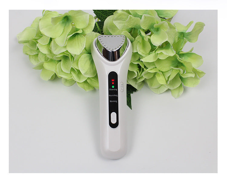 USB Rechargeable Heated Facial Cleansing Brush – Deep Pore & Circulation Boosting Tool