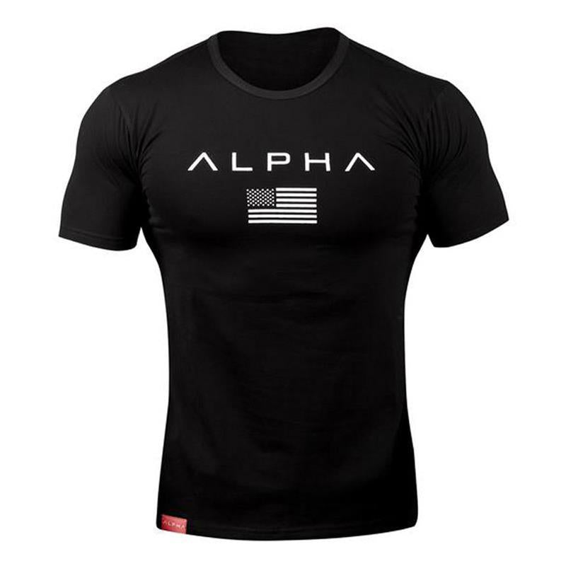 Black men’s short sleeve training tee – Bonanzaia fitness shirt