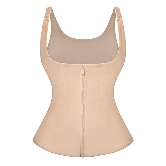🔥Zipper Slimming Shapewear – Tummy Control Waist Trainer Bodysuit