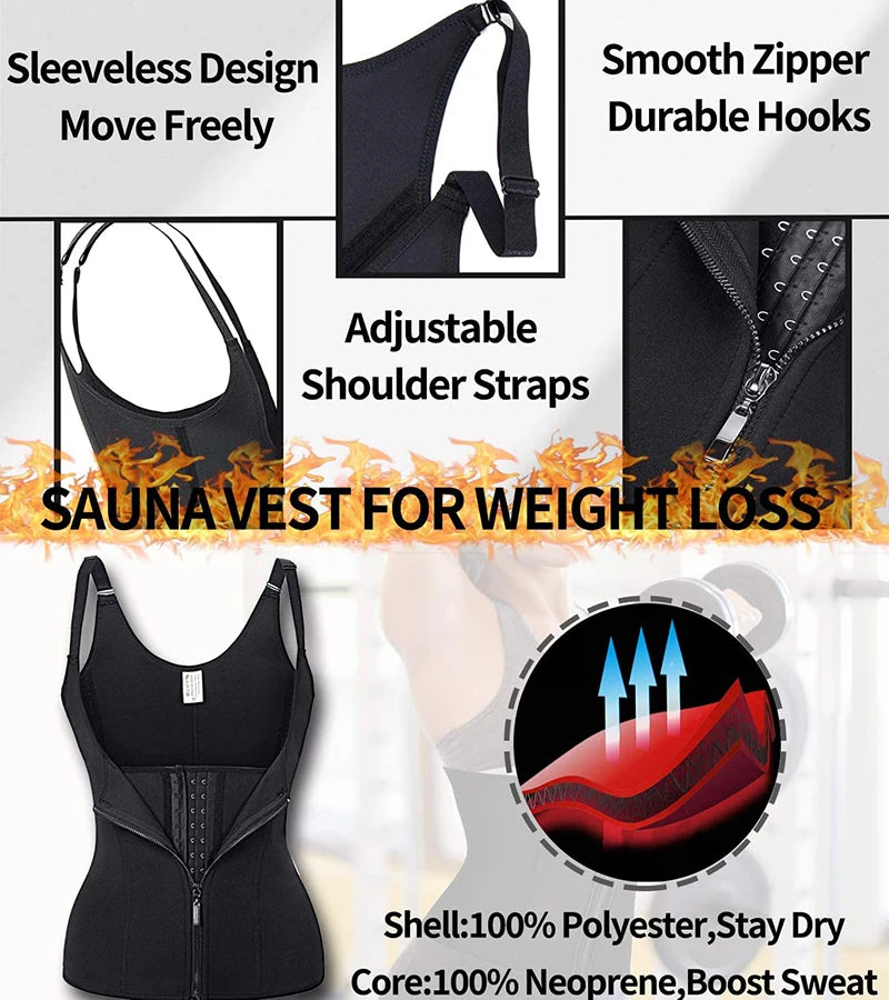 🔥Zipper Slimming Shapewear – Tummy Control Waist Trainer Bodysuit