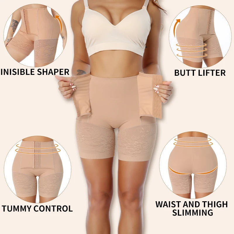 High Waisted Body Shaper Shorts