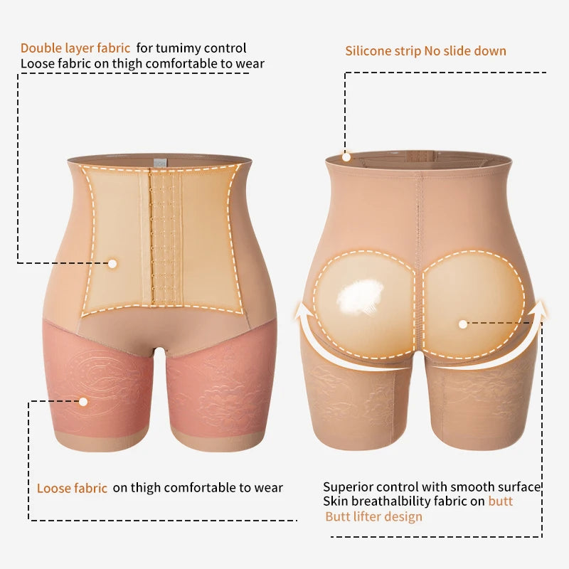 High Waisted Body Shaper Shorts