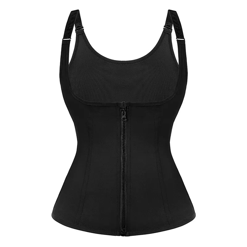 🔥Zipper Slimming Shapewear – Tummy Control Waist Trainer Bodysuit