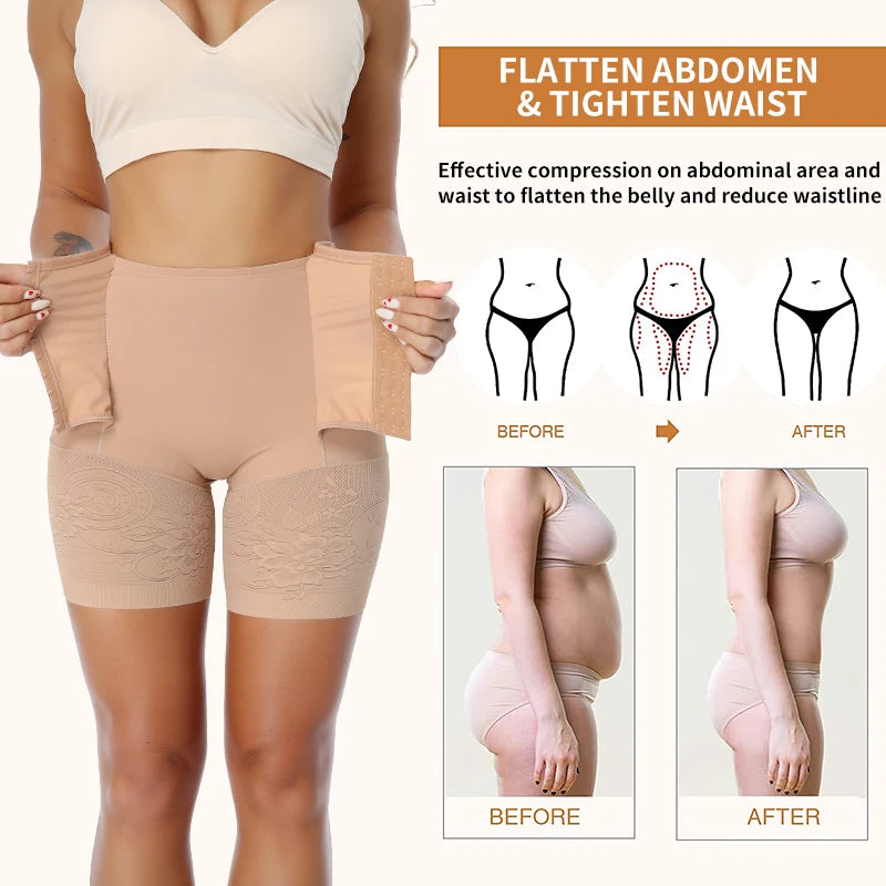 High Waisted Body Shaper Shorts