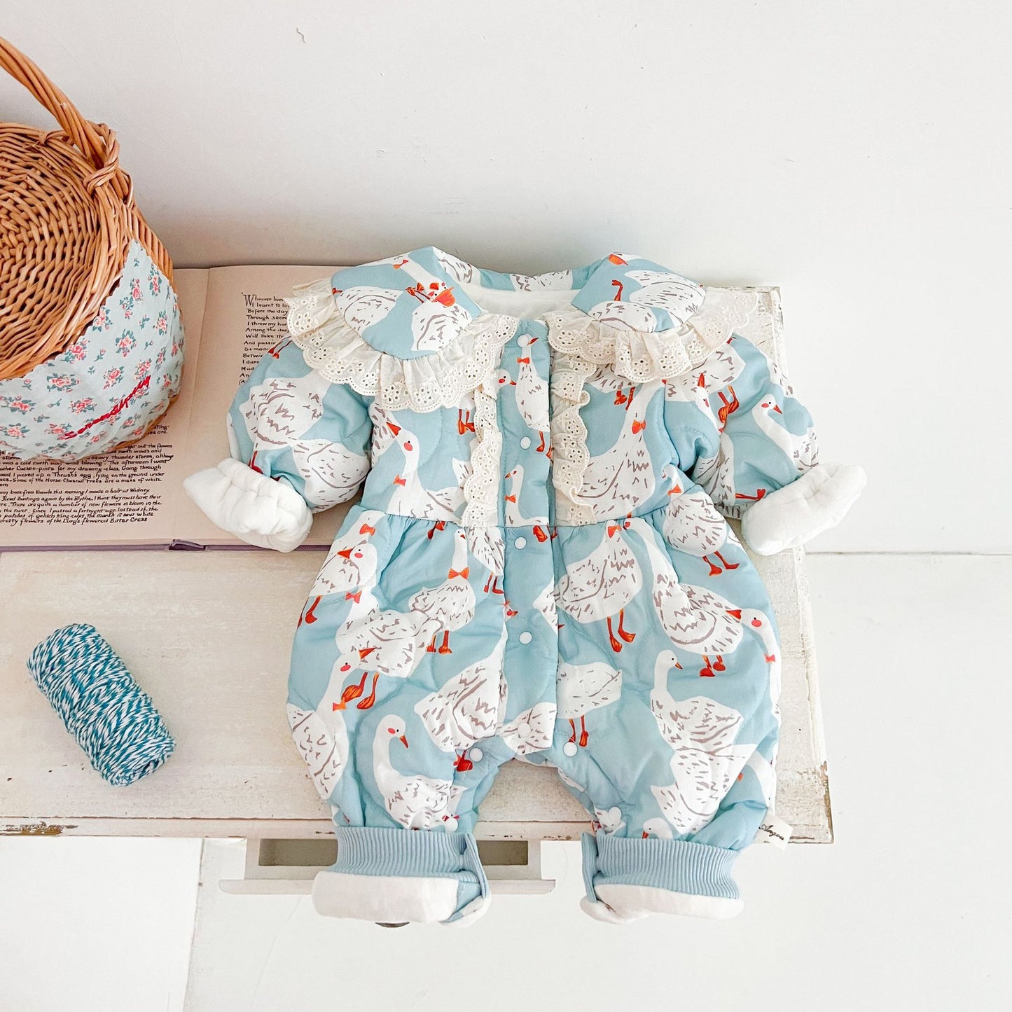 Newborn Thickened Velvet Cotton Clothes Jumpsuit