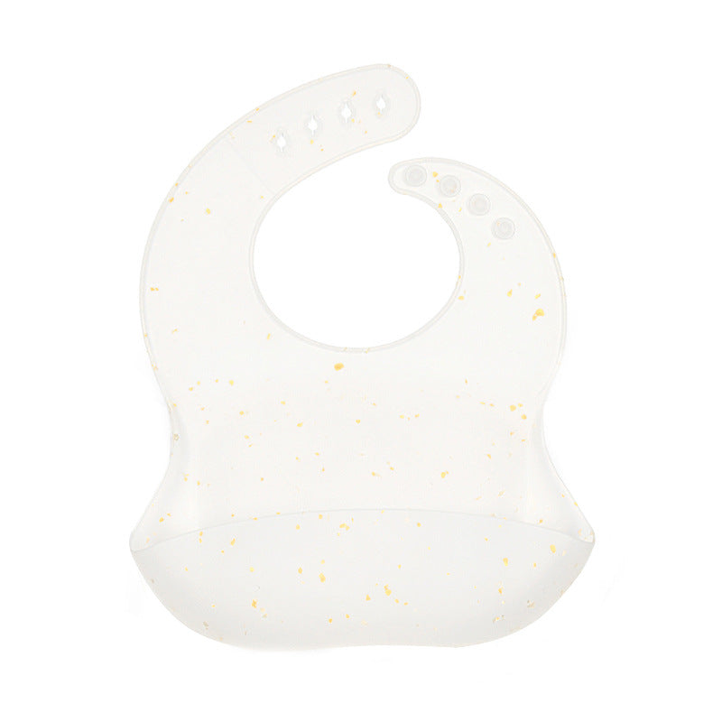 Colorful Particles Silicone Baby Bib Waterproof