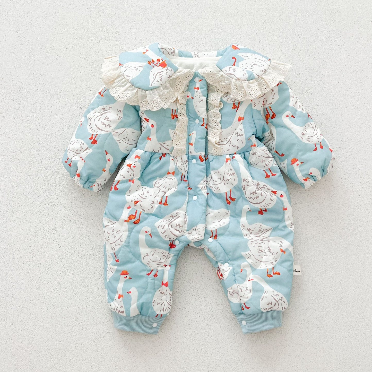 Newborn Thickened Velvet Cotton Clothes Jumpsuit