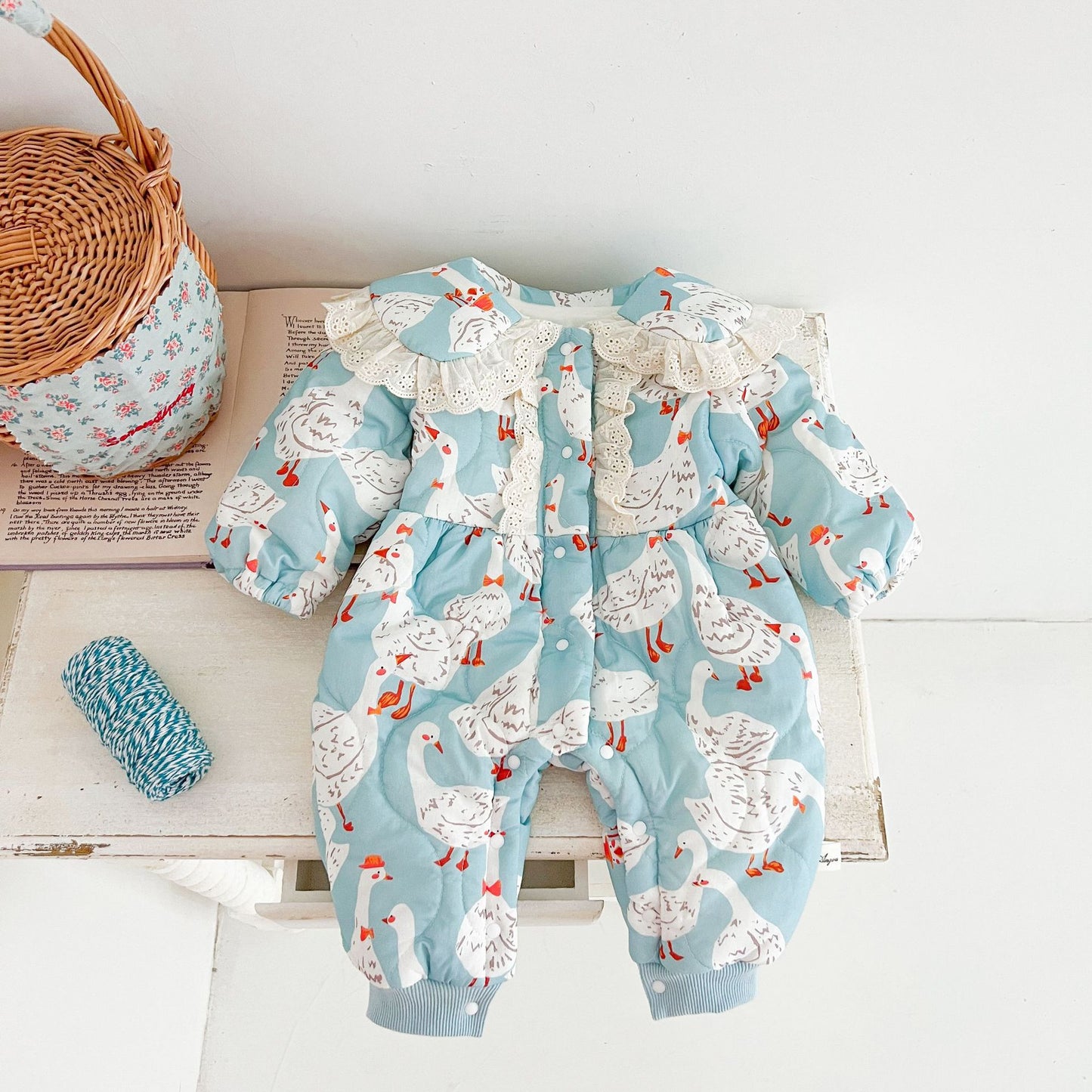 Newborn Thickened Velvet Cotton Clothes Jumpsuit
