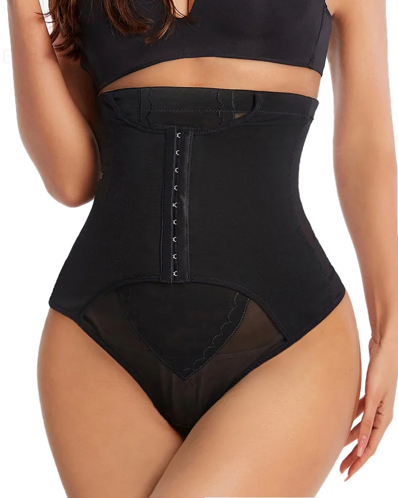 High Waist Tummy Control Thong – Butt Lifter Seamless Shapewear