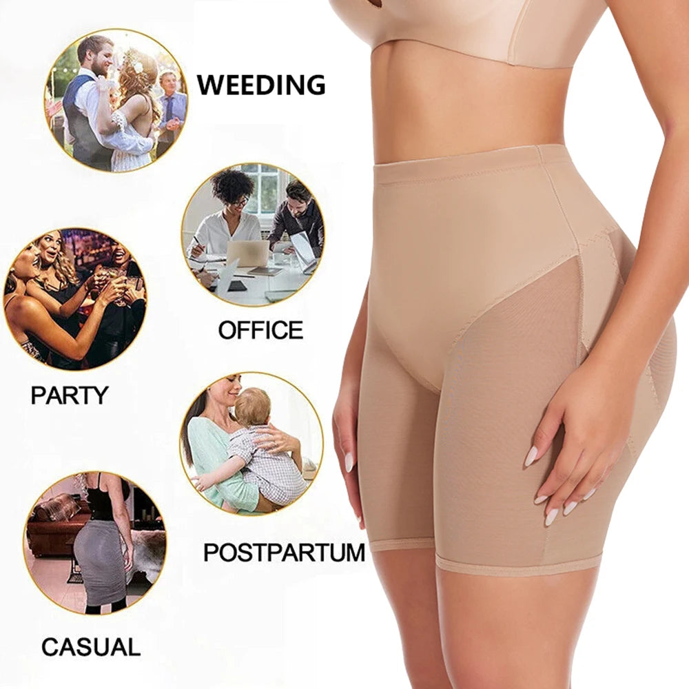 Butt Lifting Shaping Shorts Women High Waist Mesh Breathable Shaping Panties