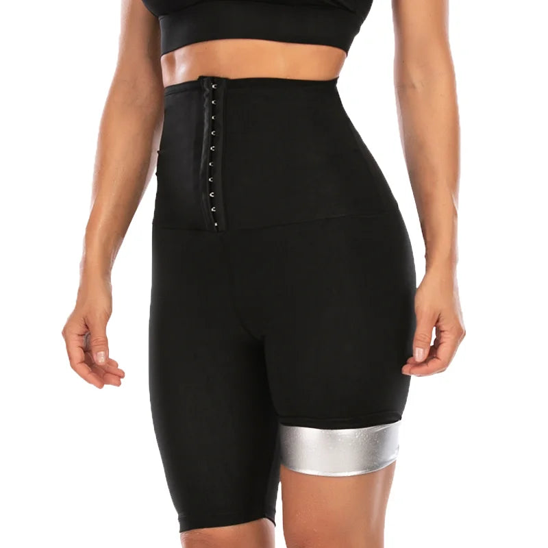 Sauna Sweat Slimming Shorts – Thermal Workout Shapewear Leggings (S–5XL)