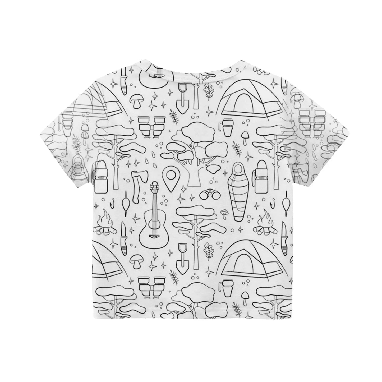 Colour-In Kids Pyjama Set – T-Shirt & Shorts (No Pens Included)