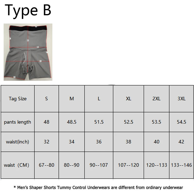 Men's Shaper Shorts – Slimming Waist Trainer Compression Underwear