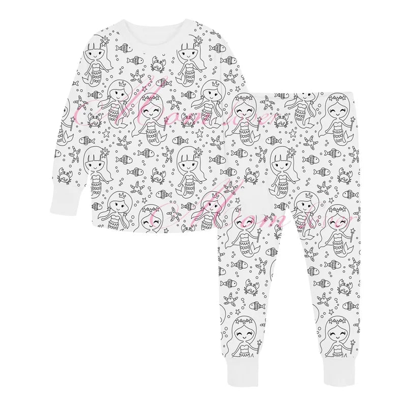 DIY Color-In Pajamas  Kid Crafts For Kids Boys Girls (Without Painting Pens)