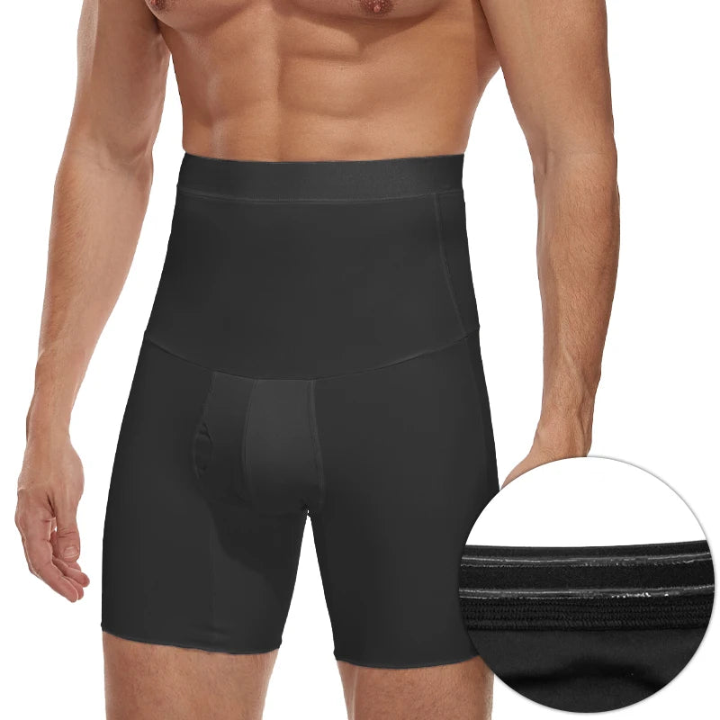 Men's Tummy Control Compression Shorts – Belly Slimming Shapewear for Fitness & Everyday Wear