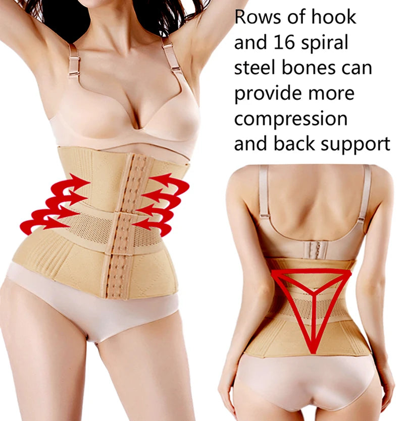 Postpartum & Posture Support Compression Strap Corset – XXS to XXL