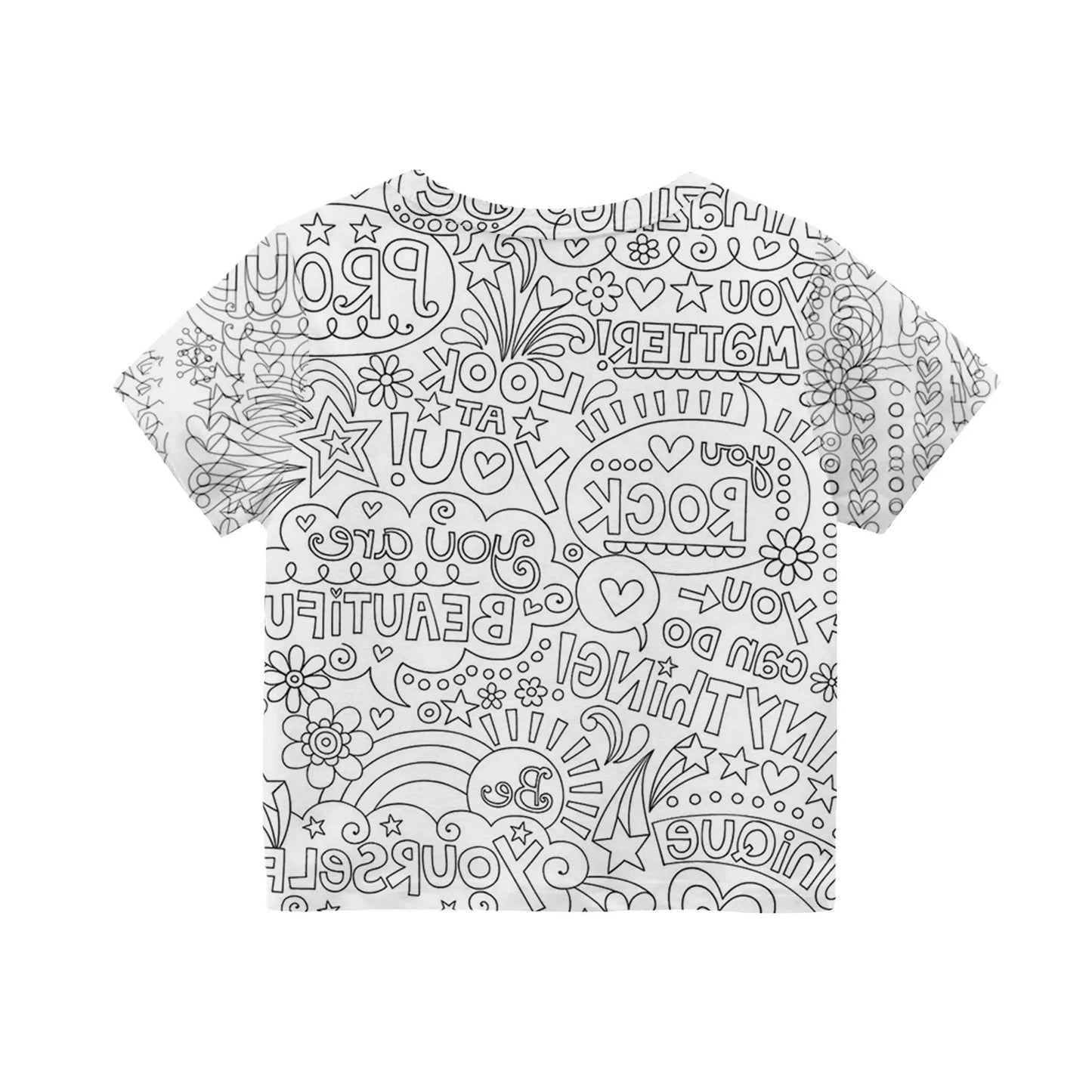 Colour-In Kids Pyjama Set – T-Shirt & Shorts (No Pens Included)