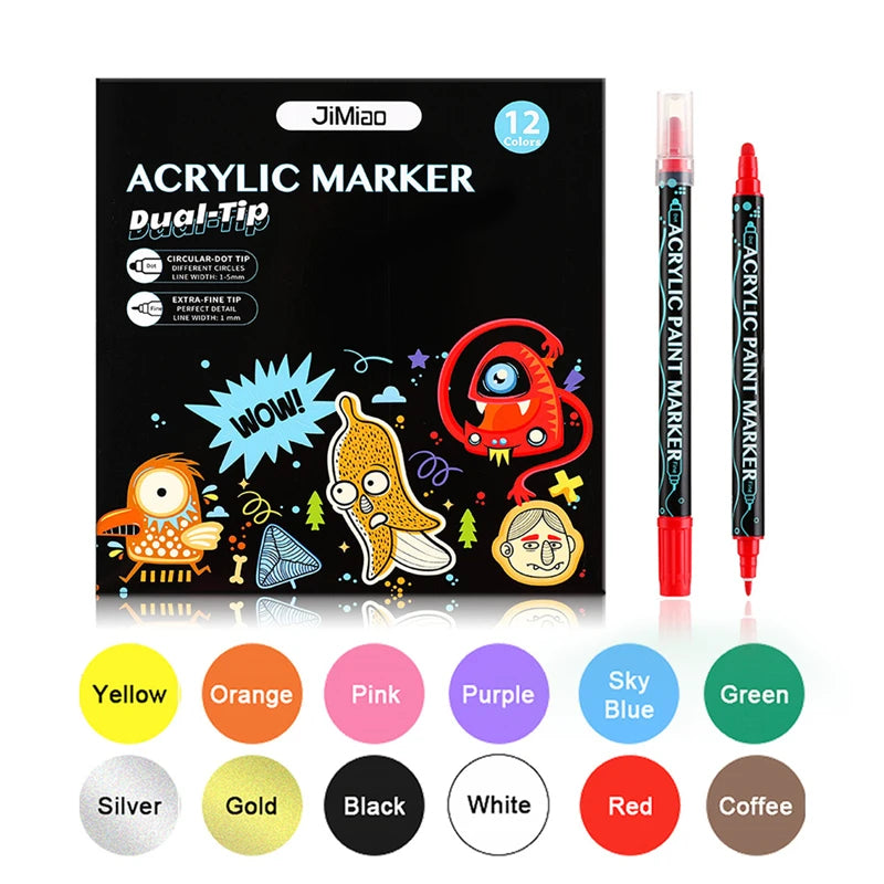 DIY Cartoon Drawing Cotton  Kids Pyjama Set 4-6Y (Without Painting Pens)