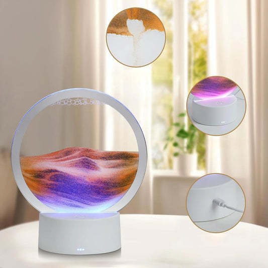 Lamp quicksand painting 3D three-dimensional night lamp table top