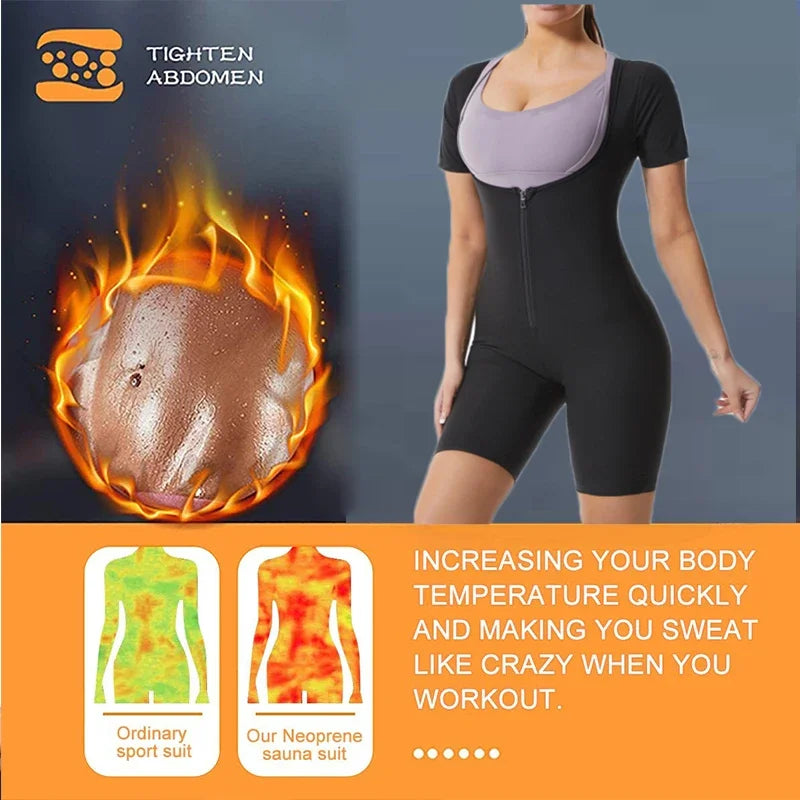 🔥 Sweat-Enhancing Fitness Bodysuit – Sweat More, Shape Faster