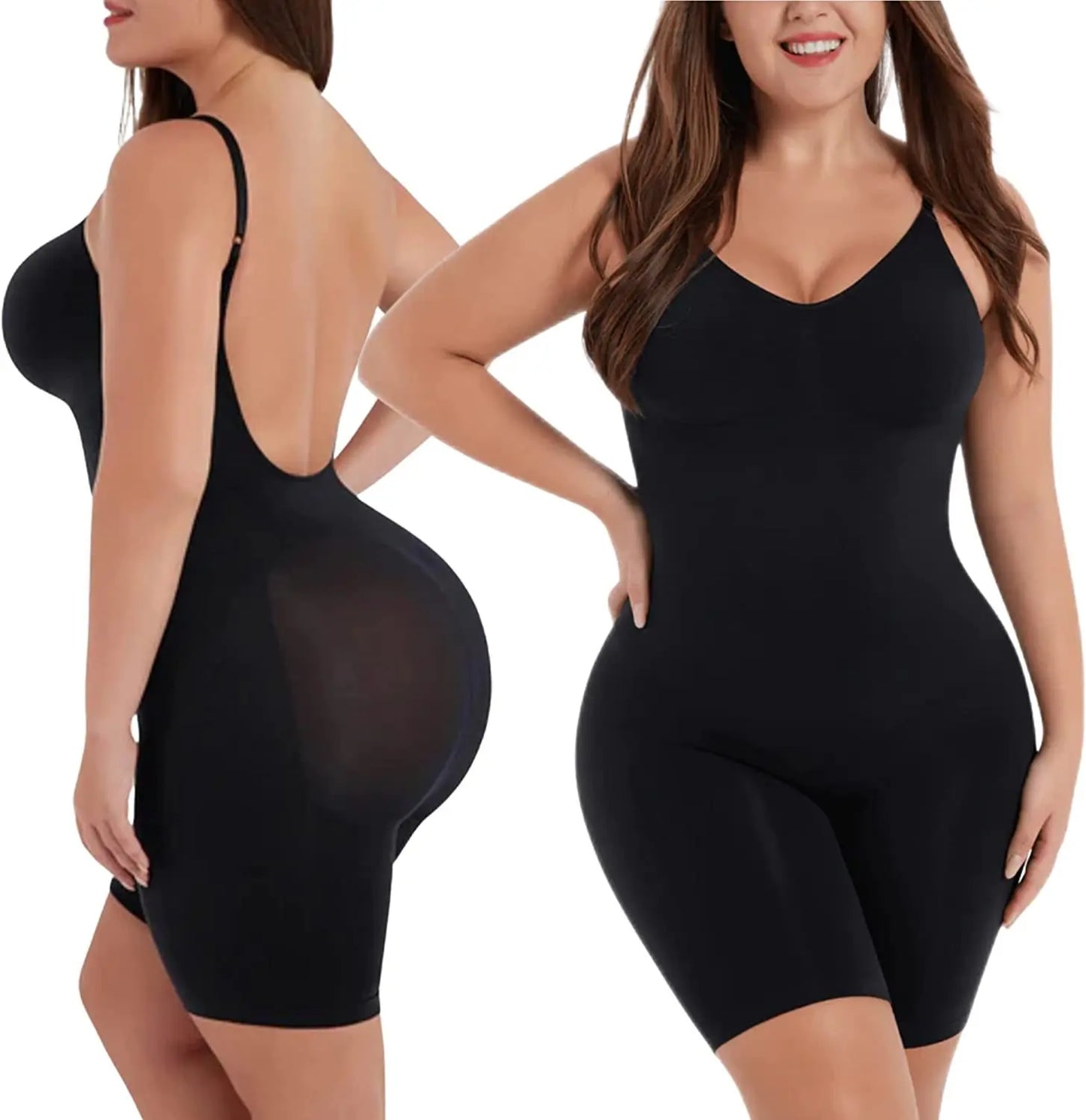 Low Back Bodysuit Shapewear – Thigh Slimmer & Butt Lifter