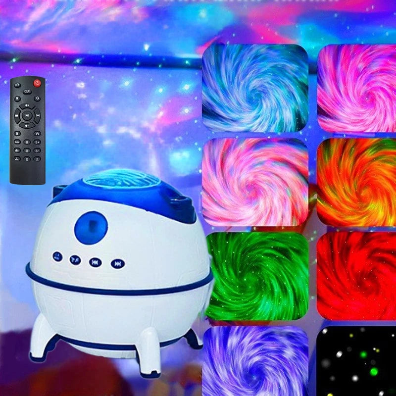 Galaxy vortex space capsule moon lamp Bluetooth music atmosphere