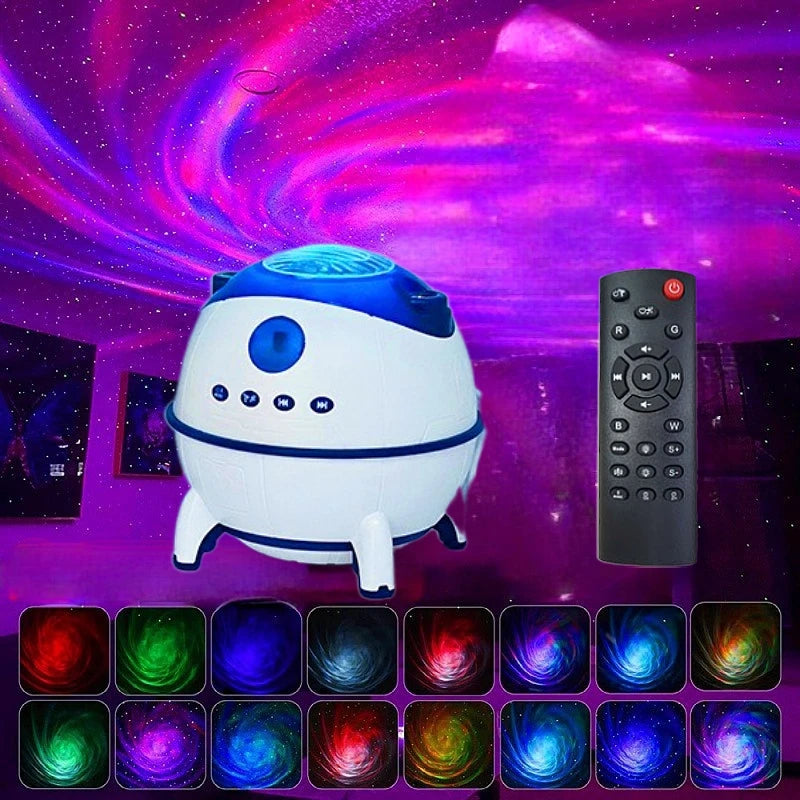 Galaxy vortex space capsule moon lamp Bluetooth music atmosphere
