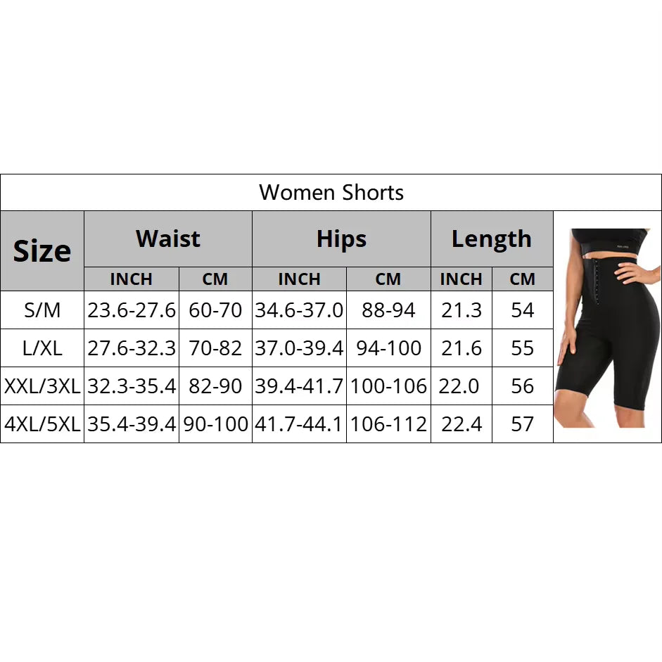 Sauna Sweat Slimming Shorts – Thermal Workout Shapewear Leggings (S–5XL)