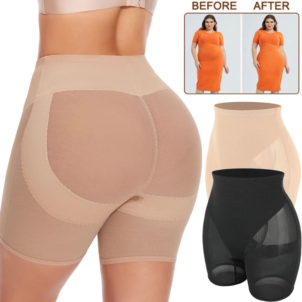Butt Lifting Shaping Shorts Women High Waist Mesh Breathable Shaping Panties