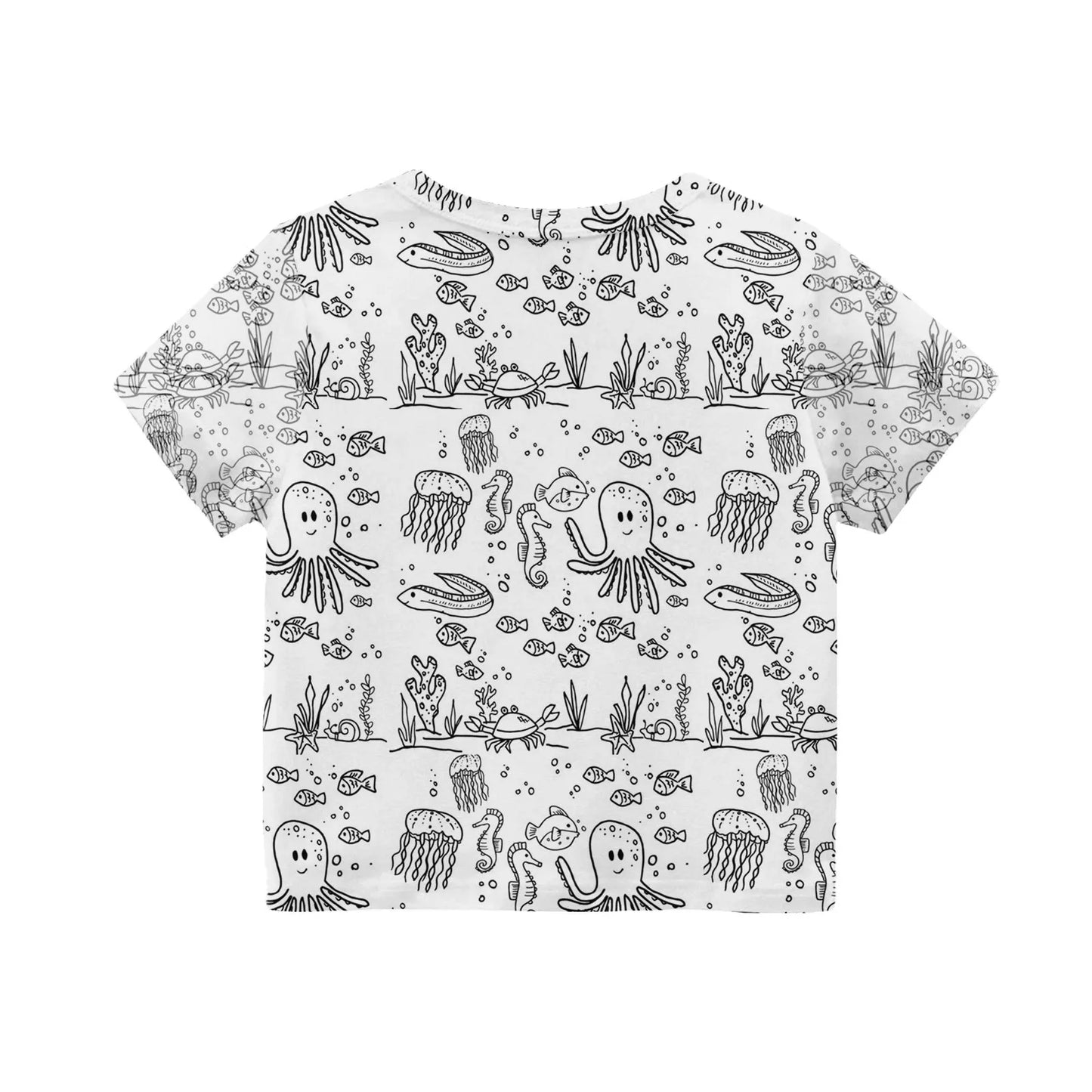 Colour-In Kids Pyjama Set – T-Shirt & Shorts (No Pens Included)