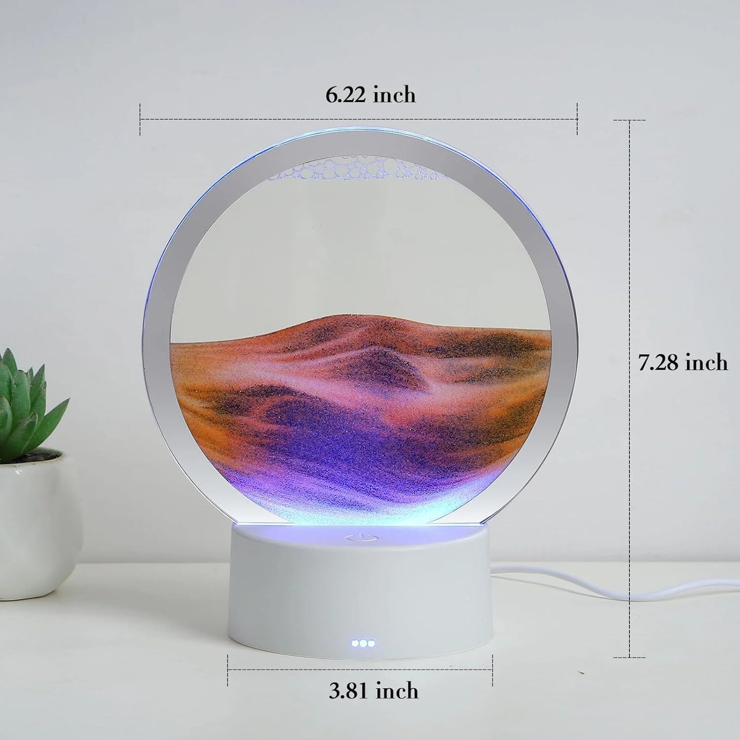 Lamp quicksand painting 3D three-dimensional night lamp table top