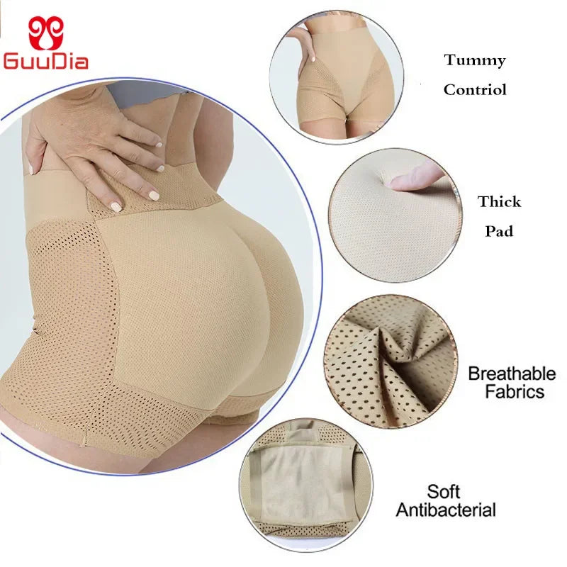 Hip Enhancer Butt Panties High Waist Padded Underwear Butt Lifter