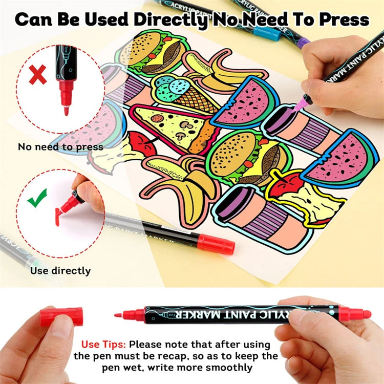 DIY Colour-In Christmas Pyjama Set – Kids Two-Piece (Without Painting Pens)