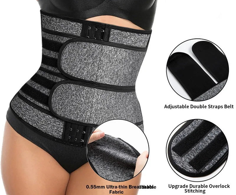 🔥 Waist Trainer Corset Trimmer Belt for Women – Sweat & Sculpt with Confidence