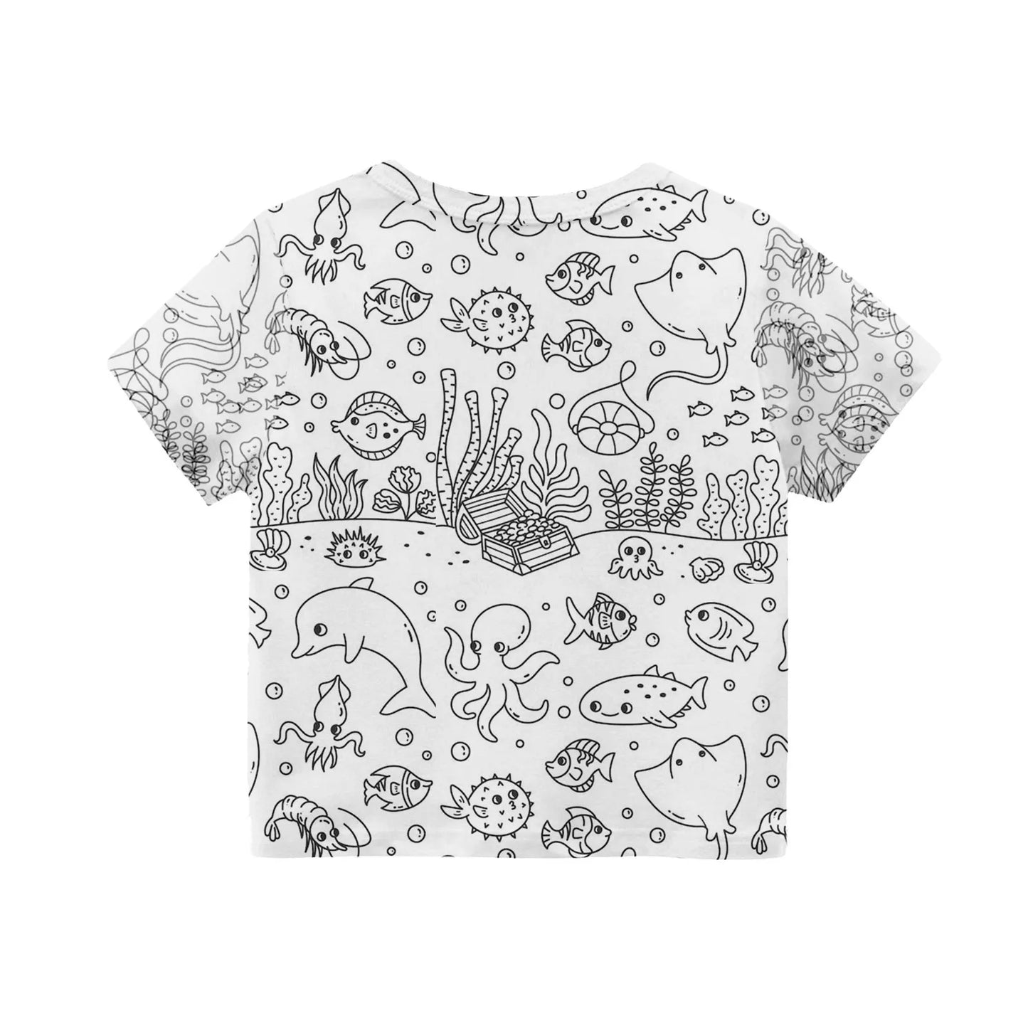 Colour-In Kids Pyjama Set – T-Shirt & Shorts (No Pens Included)