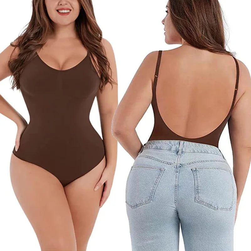 Low Back Bodysuit Shapewear – Thigh Slimmer & Butt Lifter