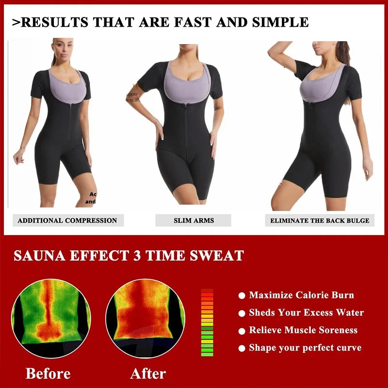 🔥 Sweat-Enhancing Fitness Bodysuit – Sweat More, Shape Faster