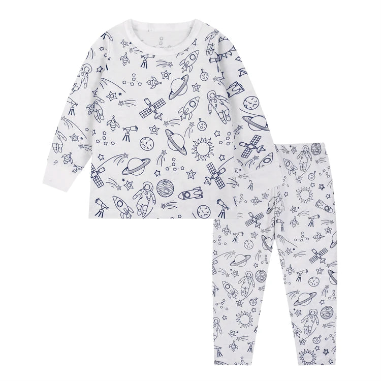 DIY Colour-In Christmas Pyjama Set – Kids Two-Piece (Without Painting Pens)