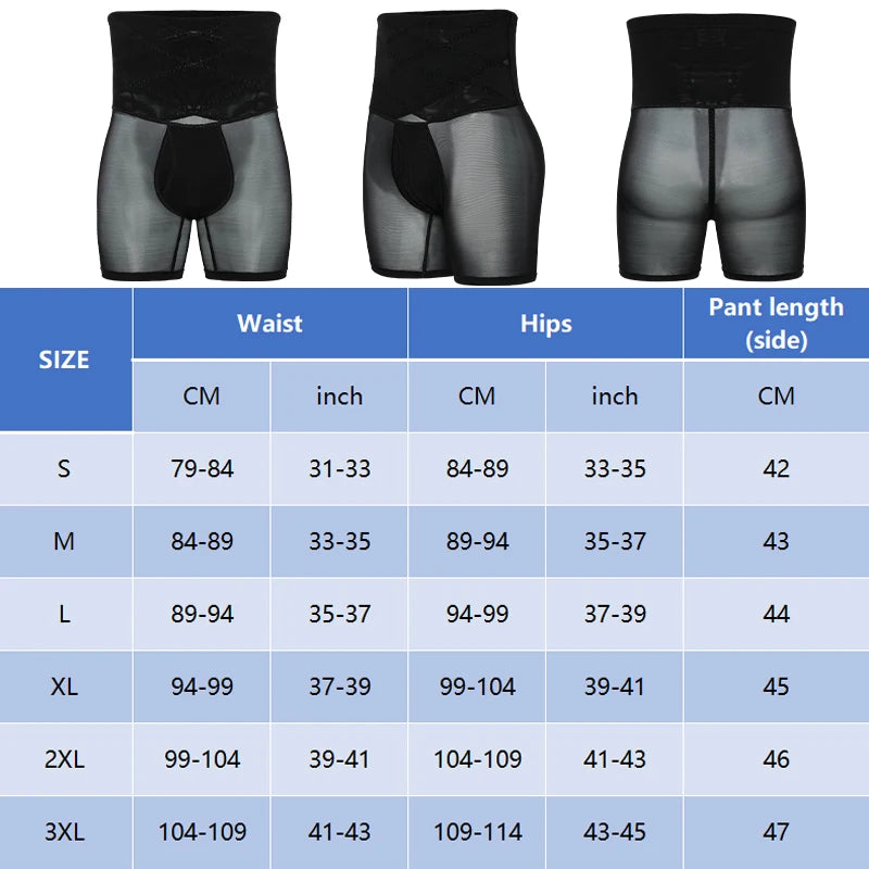 Men's Shaper Shorts – Slimming Waist Trainer Compression Underwear