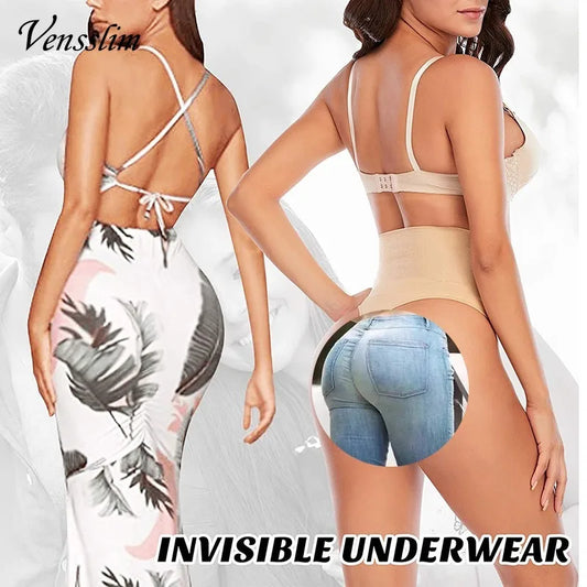 Seamless Lingerie Tummy Control Panties Slimming Body Thong Shapewear