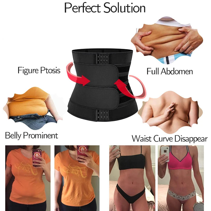 🔥 Waist Trainer Corset Trimmer Belt for Women – Sweat & Sculpt with Confidence