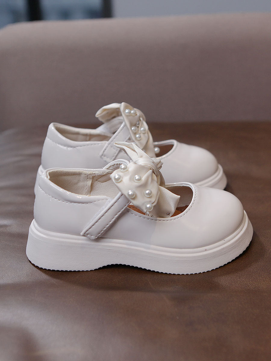 Girls' Princess Shoes, Children's Soft-soled Leather Shoes, Black Single Shoes