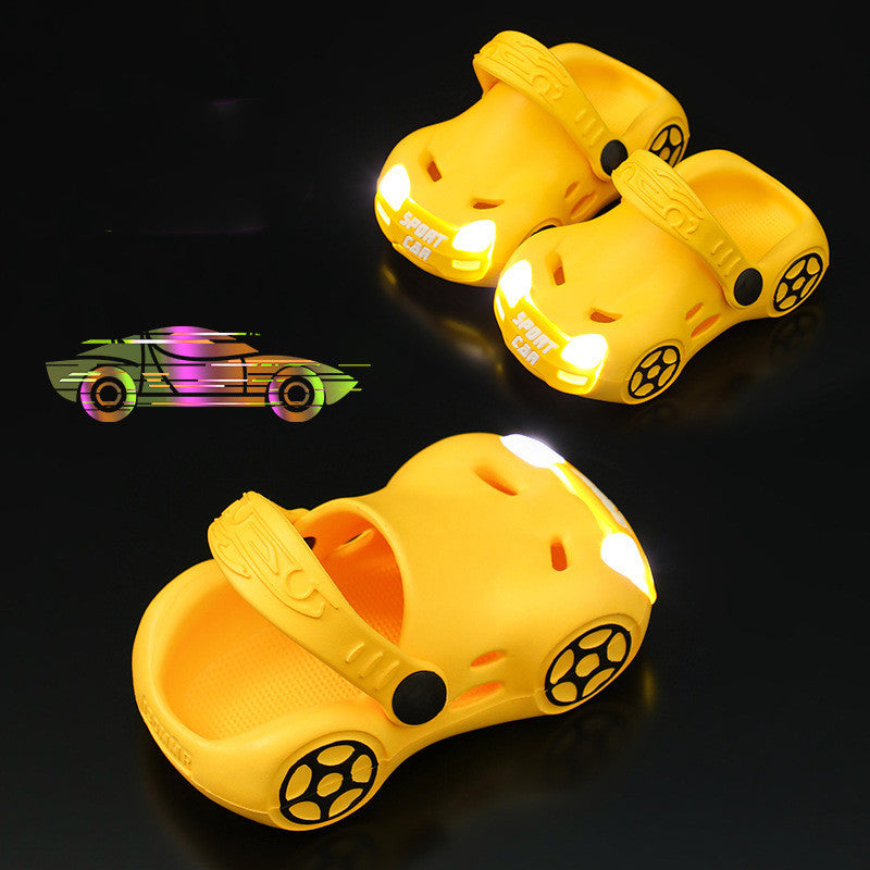 🚗 Light-Up Car Clogs for Kids