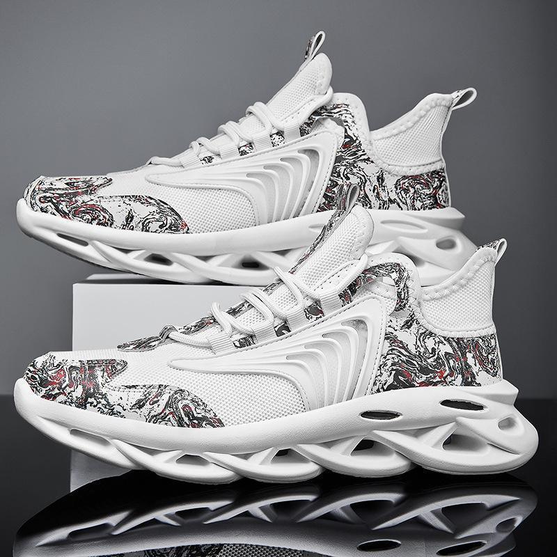 Mesh Casual Breathable Sports Running Graffiti  Shoes