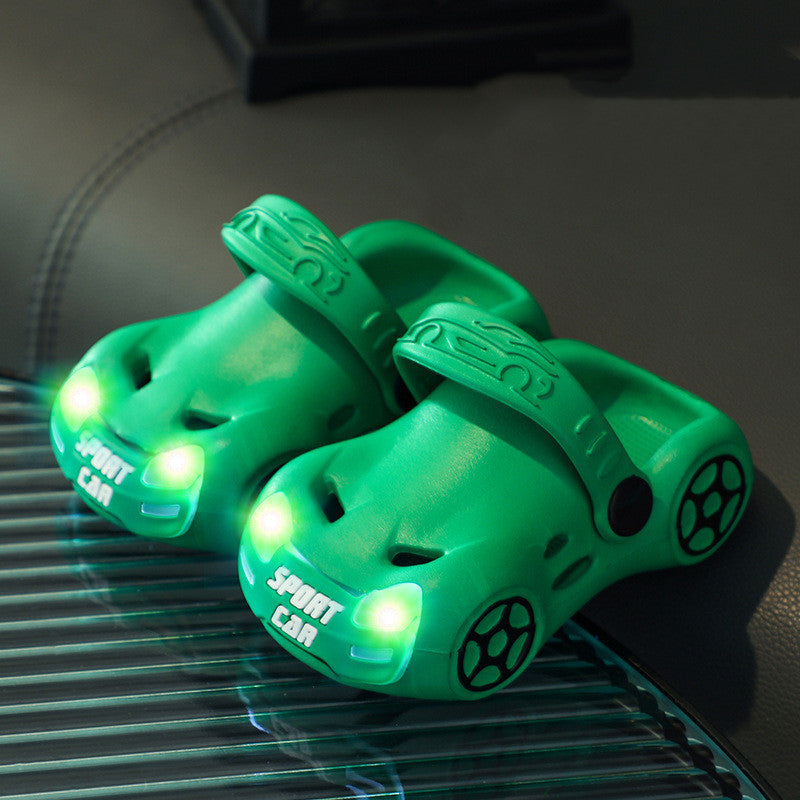 🚗 Light-Up Car Clogs for Kids